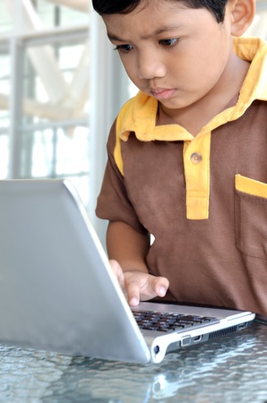 Computer Boyの写真素材