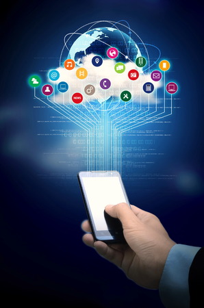 Smart phone with internet connection as a device to acces multimedia information