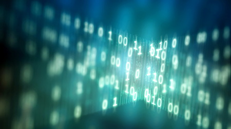 Conceptual image of Internet data and code programming in virtual world of information technology....