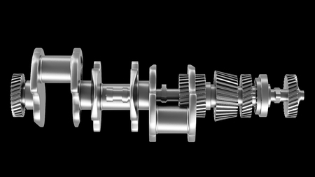 Visualization of Computer Aided Design CAD in mechanical or industrial design and machine engineeringの写真素材