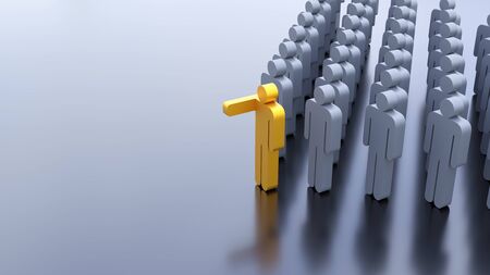 Leadership in business innovation and corporate conceptual imageの写真素材