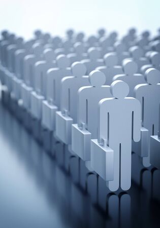 Business worker or human resources in business conceptual imageの写真素材