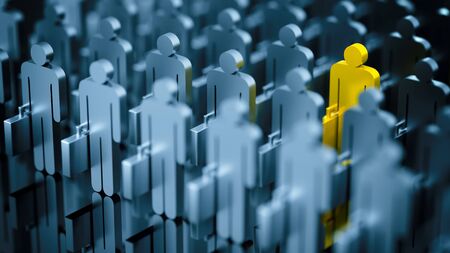 The golden candidate. Business worker or human resources selection in business conceptual image.の写真素材