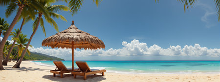 Beautiful beach background and design templates. A heavenly beautiful beach images for your design...