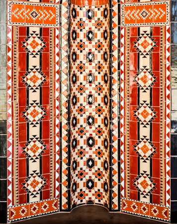 Islamic interior mosaic artworkの写真素材