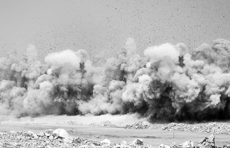 Rock blasting in the mining industries