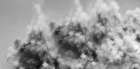 Electronic detonator blasting in the mining industryの写真素材