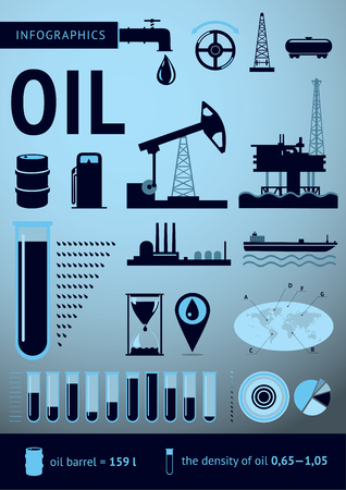 The template set for fuel and industryのイラスト素材