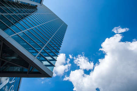 Skyscrapers with a cloudy sky
