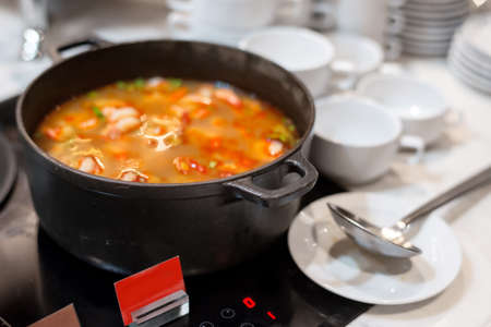 Tom yum - hot & sour soupの写真素材