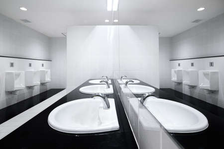 Perspective of men restroomの写真素材