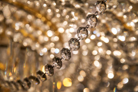 Abstract crystal chandelier - Glamour backgroundの写真素材