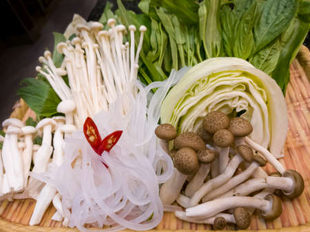 mushroom basketの写真素材
