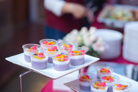 tab tim krob , Thai dessert canape in partyの写真素材