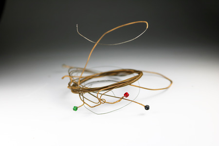 Acoustic guitar strings.の写真素材