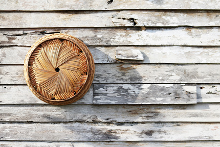 Coconut-palm leaf Wickerの写真素材