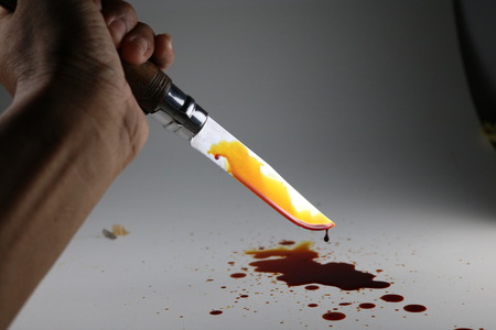 Bloody knife