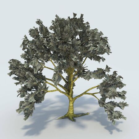 Tree from moneyの写真素材