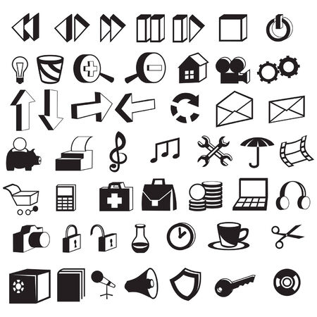 50 iconsのイラスト素材