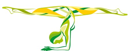 Original illustration of the girl isolated on a white backgroundのイラスト素材