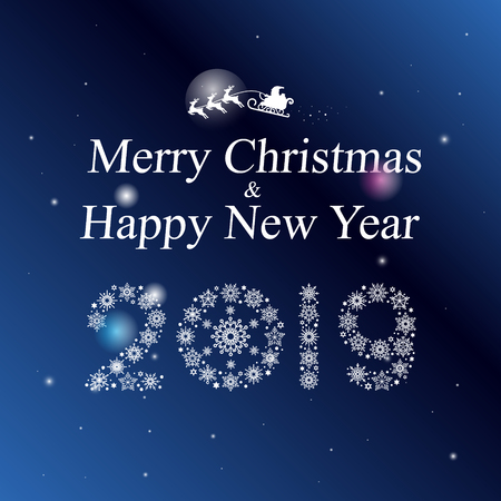 Festive Greeting card. Christmas and New year template for invitation card. Christmas and New year Background.のイラスト素材