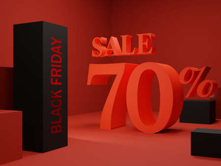 Black Friday poster template. Shopping banner