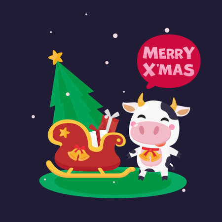 Festive Greeting card. Christmas and New year template for invitation card. Christmas and New year Background.のイラスト素材