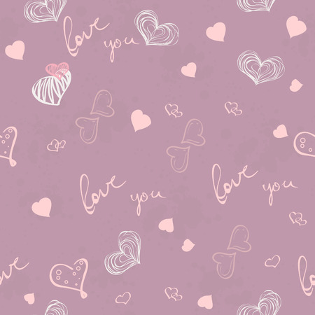 Seamless texture for Valentineのイラスト素材