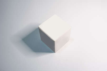 Box photo and white backgroundの写真素材
