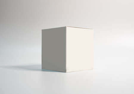 Box photo and white backgroundの写真素材