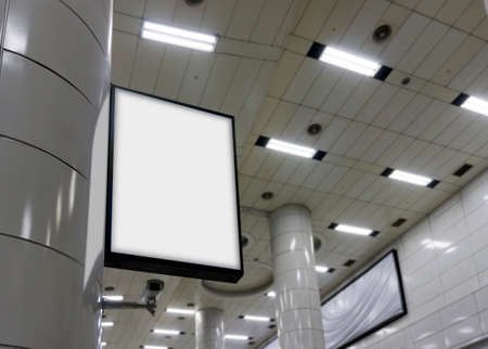 Subway Scenery and Advertising Mockup