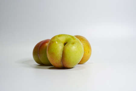 Organic Healthy Fruits Green Plumの写真素材