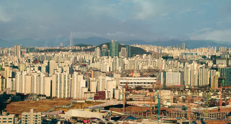Apartment Landscape in Seoul, Korea