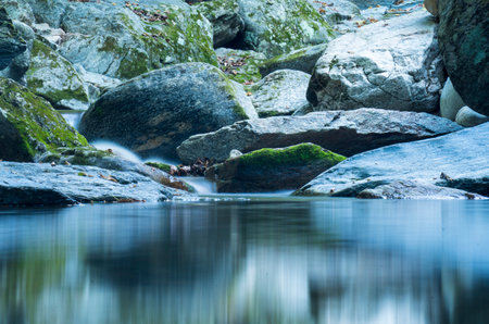 Korea's National Recreation Forest, Valley Landscapeの写真素材