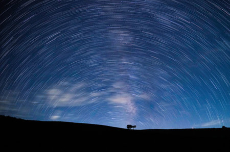 Milky Way Landscape in Jeongseon Time Capsule Park, Korea