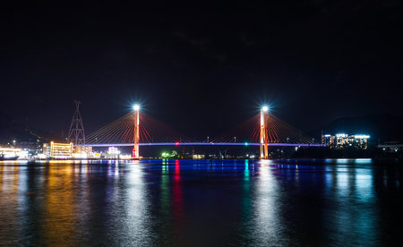 Night View of Yeosu, South Jeolla Province, Korea