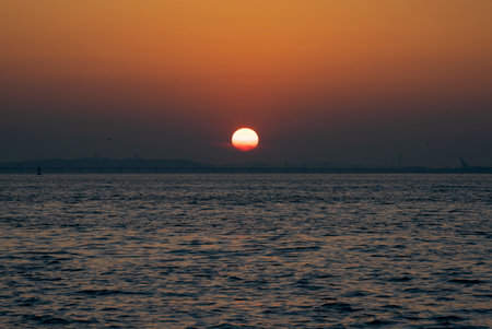 Sunset, Sunrise in Wolmido Island, Incheon, Koreaの写真素材