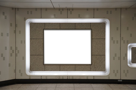 Subway Scenery and Advertising Mockup