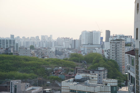 Scenic View of Seoul Building in Korea