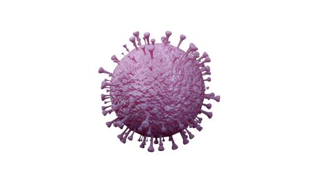 coronavirus name covid 19 isolated on white background - 3d rendering