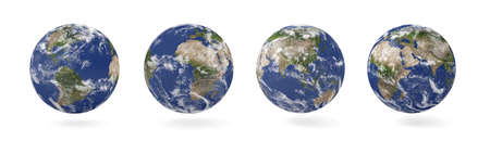 Planet Earth isolate set.. 3d renderingの写真素材