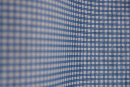 blue gingham with a graceful curveの写真素材