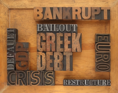 words related to Greece financial crisisの写真素材