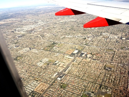 Flying into Southern Californiaの素材