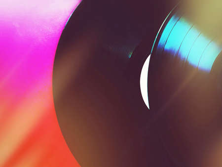 Vinyl recordings with copy spaceの写真素材