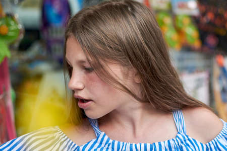 Gribovka, Odessa region - June 26, 2018: two boys met and played on vacation.のeditorial素材