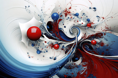 Binary code meets biomorphic elegance in a digital ballet, where ones and zeros waltz with organic shapes, creating a visual ode to the convergence of nature and technologyの素材