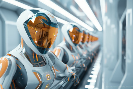 Sequential training of robots, each unit undergoing a personalized learning pathの素材