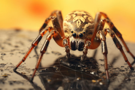 A close-up exploration of a spider's features, creating an unsettling visual narrative and reinforcing arachnophobiaの素材