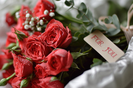 A Valentine's Day present bearing the message 'FOR YOUの素材